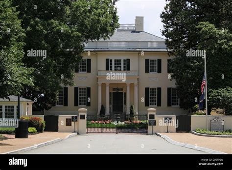 A Beautiful View Of The Virginia Executive Mansion In Richmond