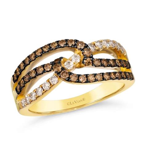 Le Vian Ctw Chocolate Diamonds And Nude Diamonds K Honey Gold