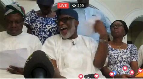 Akeredolu Pictured Laughing After His Victory Nigerians React