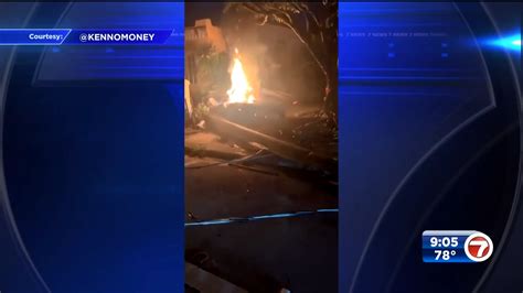 Man Killed Woman Transported After Lamborghini Crashes Catches Fire