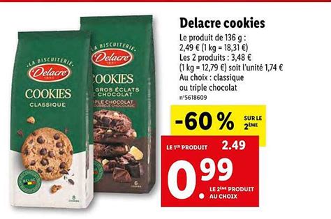 Promo Delacre Cookies Chez Lidl ICatalogue Fr