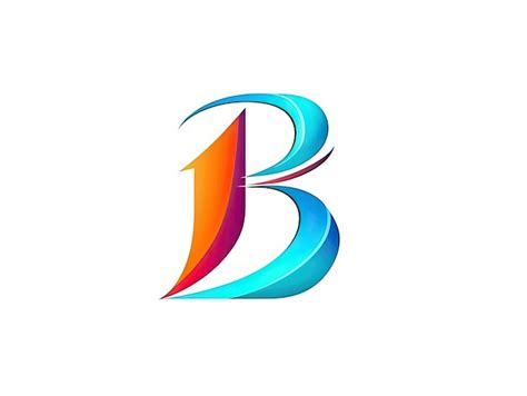 Premium Photo Letter B In Logo Style Badge Simple 2d Design