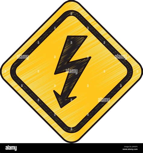 Energy Ray Caution Sign Stock Vector Art And Illustration Vector Image