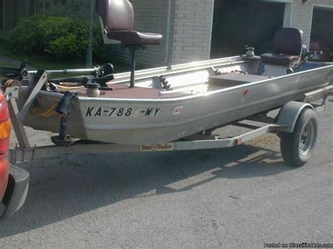 15 Ft Aluminum Flat Bottom Boat, Motor and Trailer | 15 foot 1970 Boat in Columbus KS ...