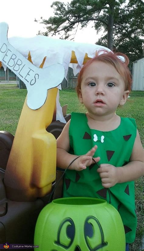 Pebbles & Bam Bam Costume | DIY Costumes Under $65 - Photo 2/3