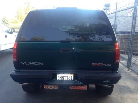 Find Used 1995 Green Gmc Yukon Gt In Auburn California United States