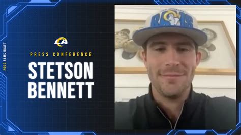 Los Angeles Rams Quarterback Stetson Bennett S First Press Conference