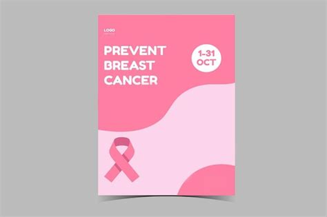 Ensemble De Sensibilisation Au Cancer Du Sein Affiche Infographique