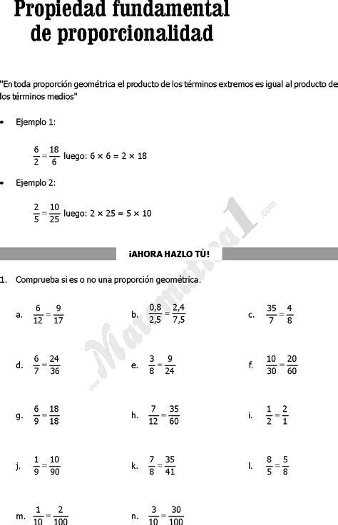 Ejercicios De Aritmetica De Sexto De Primaria Razones Y Proporciones Regla De 3 Tanto Por