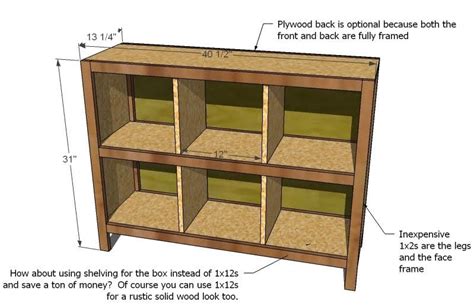 6 Cube Organizer Ana White