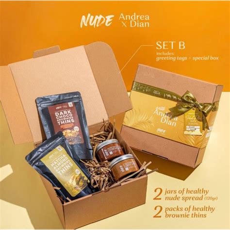Jual Hampers Ramadhan NUDE X Andrea Healthy Brownie Thins Idul Fitri B Shopee Indonesia