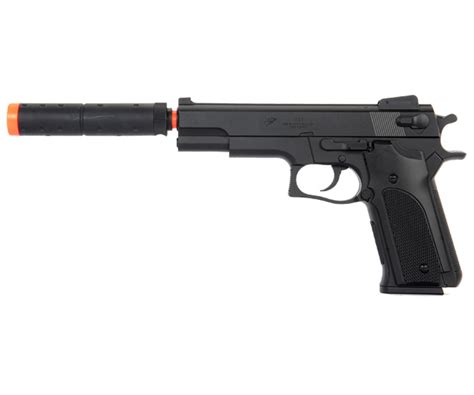 Double Eagle M24 M9 Spring Pistol Airsoft Gun With Silencer