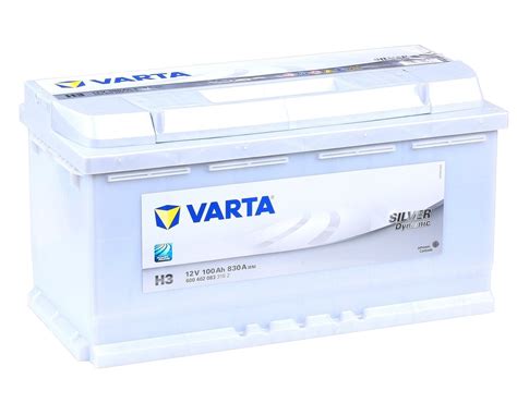 6004020833162 VARTA SILVER dynamic H3 H3 Battery 12V 100Ah 830A B13 L5 ...