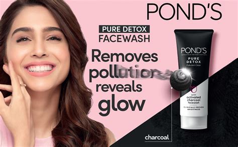 Pond S Pure Detox Anti Pollution Purity Face Wash With Activated