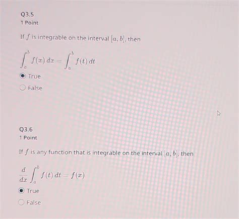 Solved If F Is Integrable On The Interval A B Chegg