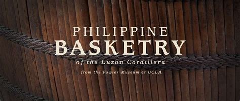 Philippine Basketry Of The Luzon Cordillera San Francisco