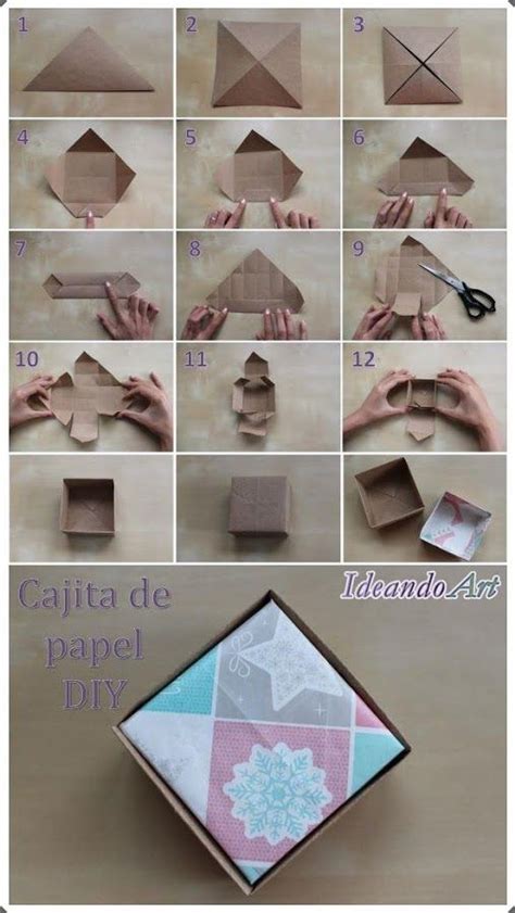 Tutorial Cajita De Papel DIY Handcraft Crafts Idea Creativas