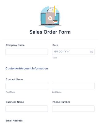 Sales Order Form Template | Jotform