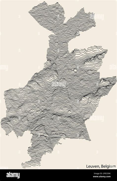 Topographic Relief Map Of Leuven Belgium Stock Vector Image Art Alamy