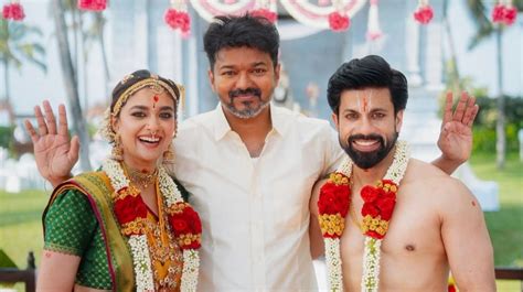 Thalapathy Vijay Blessed Keerthy Suresh S Wedding With His Presence