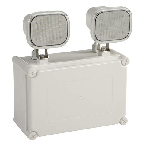 CE Certificate IP65 Wall Mounted Rechargeable Emergency Twin Spot Light