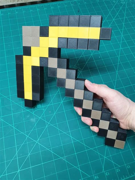 Diamond Pickaxe Minecraft 3d