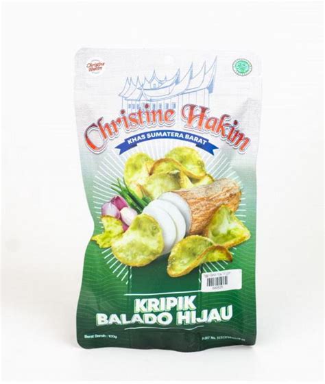 Keripik Singkong Balado Hijau Christine Hakim 100g Warindo