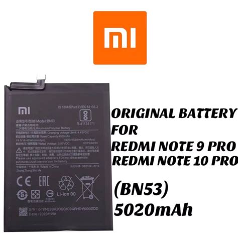 Original Battery For Redmi Note Pro Note Pro Bn Mah Lazada