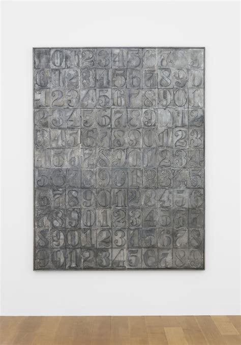 Numbers Jasper Johns Matthew Marks Gallery