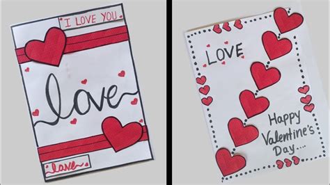 Easy And Beautiful Valentines Day Card Valentines Day Card Making