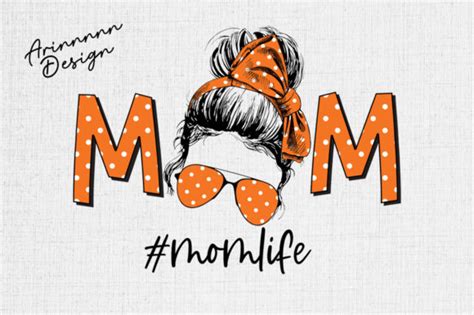 Momlife Polkadot Sublimation Design Graphic By Arinnnnn Design