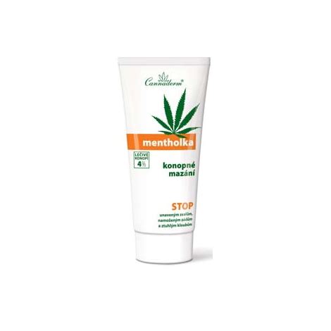 Cannaderm Mentholka chladivé konopné mazanie na svaly a kĺby 200 ml