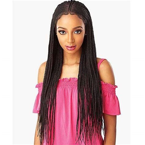 Sensationnel Cloud9 Hand Braided 13x5 Part Swiss Lace Wig Fulani