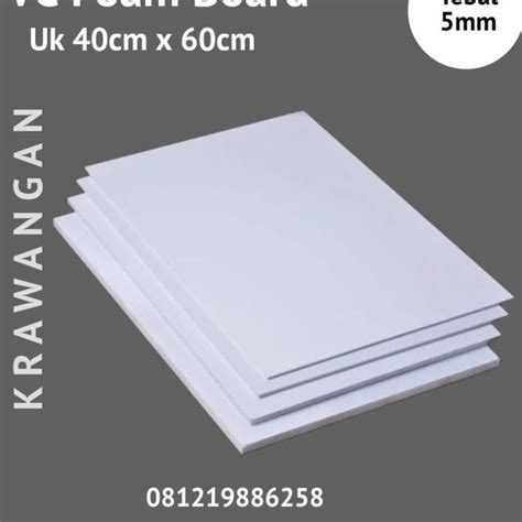 Jual Pvc Board Pvc Foam Board Tebal Mm Ukuran Cm X Cm Shopee