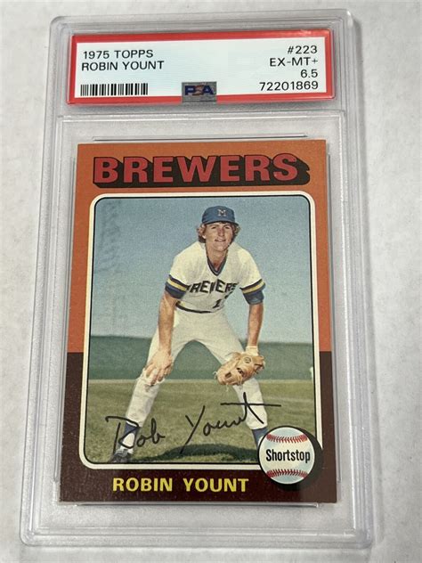 Topps Robin Yount Rc Brewers Psa Ex Mt Ebay