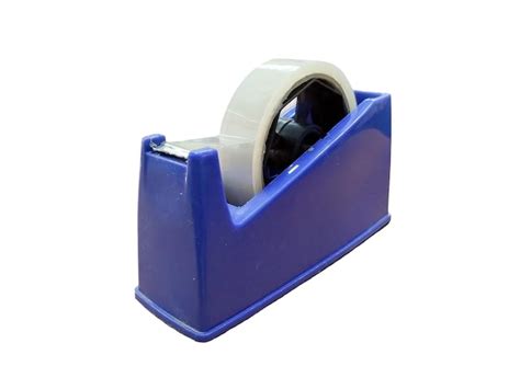 Premium Photo | Blue adhesive tape dispenser