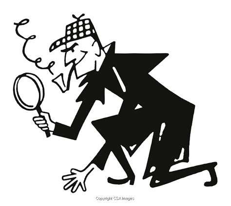 Spy Magnifying Glass Clip Art Black And White Clip