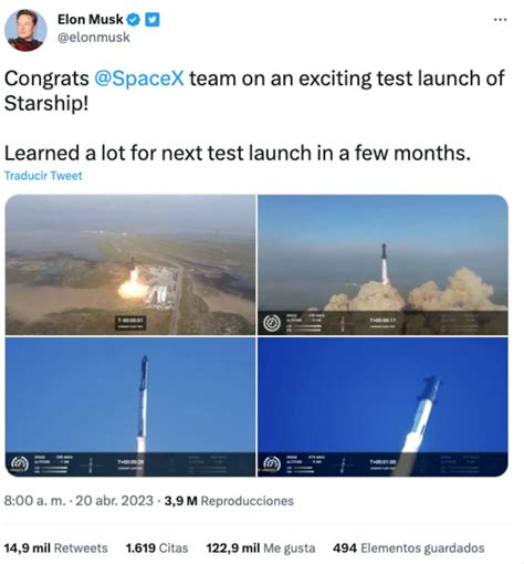 Starship Despega Y Explota La Nave De Elon Musk Con Space X Dur Solo