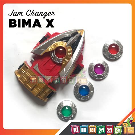 MAINAN BIMA X DX CHANGER JAM AKSI DENGAN POWER STONE SATRIA ROBOT