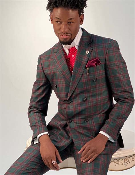 Plaid Suit Men Angelino