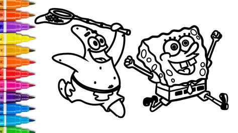 Drawing And Coloring Spongebob And Patrick Youtube