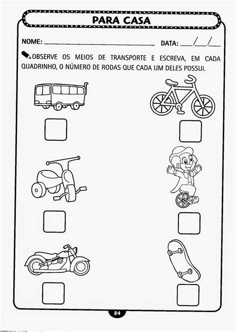 Semana Do Tr Nsito Atividades Sobre Tr Nsito E Meios De Transporte