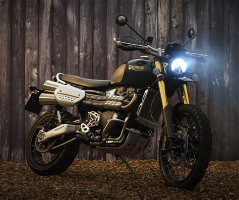 Triumph Lan A Linha Scrambler Na Inglaterra Mototour Seu