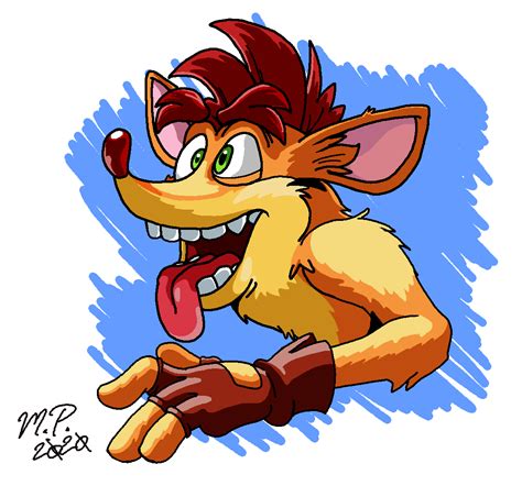 Crash Bandicoot Crash 4 Doodle By Thatdudethatdraws On Newgrounds