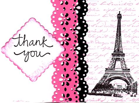 Merci Beaucoup Cards French Themed Thank You And Note Card