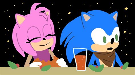 Amy Rose And Sonic Eatting Lunch Sonic Boom Sega Doodles Youtube