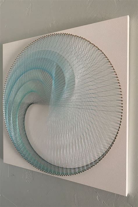 String Art Ombré Spiral Mandala Wall Hanging Sacred Geometry Meditation Wall Art Spiritual Decor