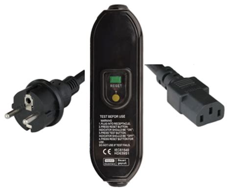 Buy M European Schuko Cee Plug To In Line Rcd To Iec C A