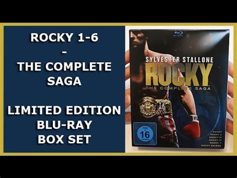 ROCKY 1 6 LIMITED 7 DISC BLU RAY BOX SET UNBOXING THE COMPLETE SAGA