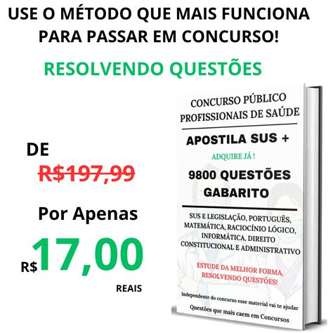 Kit Em Pdf Para Ser Aprovado Em Concurso P Blico Profissionais De Sa De